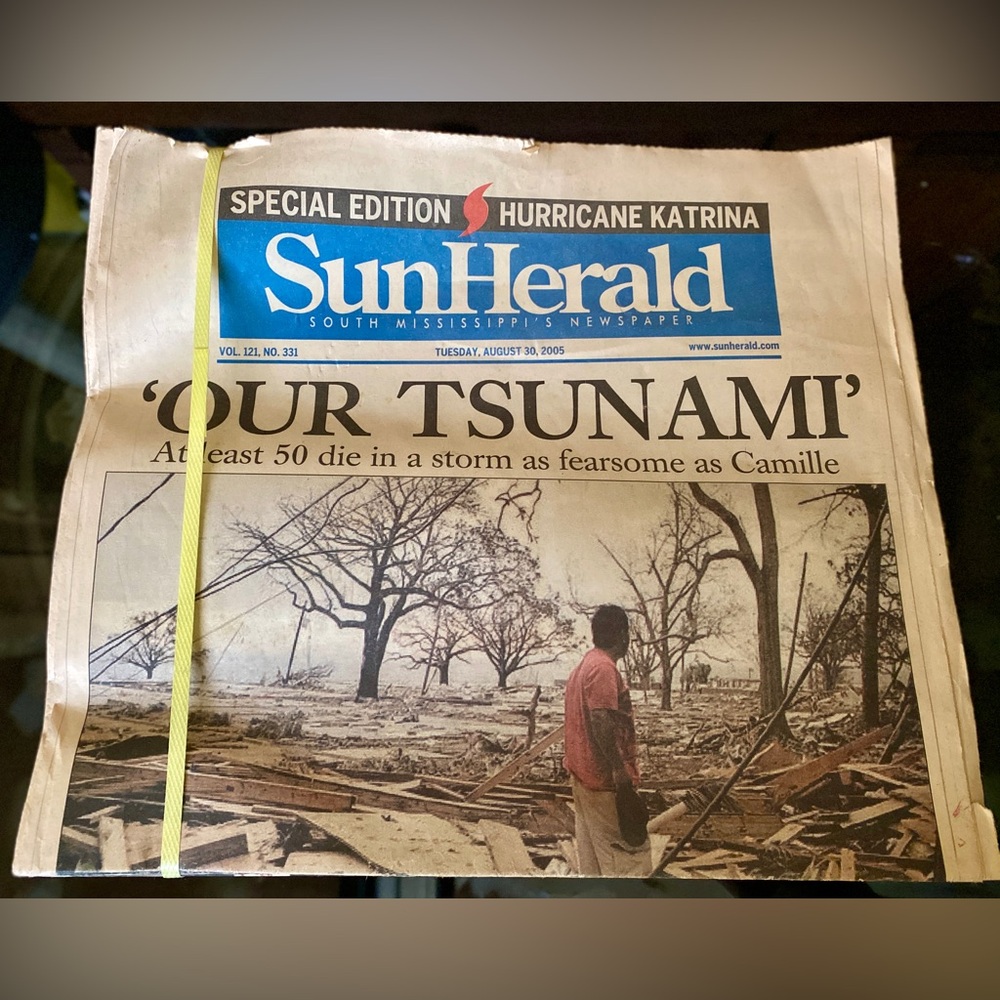 SET OF 7 SUN HERALD HURRICANE KATRINA NEWSPAPERS AUG 30, 2005 - SEPT 5, 2005